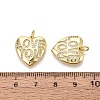 Brass Micro Pave Cubic Zirconia Pendants KK-N287-36G-3