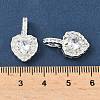 Brass Micro Pave Cubic Zirconia Pendants KK-Z139-05S-03-3