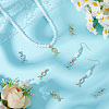 8Pcs 2 Colors Brass Micro Pave Cubic Zirconia Pendants KK-BC0015-04-4