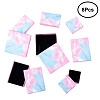 8Pcs 4 Styles Cardboard Paper Ring Boxes CBOX-FS0001-05-3