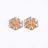 Resin Rhinestone Cabochons CRES-T012-04D-2