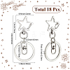 18Pcs Alloy Swivel Keychain Clasps KEYC-SP0001-48A-P-2