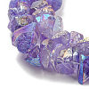 1 Strand Electroplated Natural Quartz Beads Strands G-PA0001-18E-7