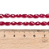 Lab Grown Red Corundum Beads Strands GG-CBAC488-01B-5