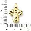 Brass Micro Pave Clear Cubic Zirconia Pendants KK-M279-01G-T-3