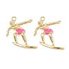 Alloy Enamel Pendants FIND-B062-11G-2