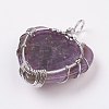 Natura Amethyst Pendants G-L480-05B-2