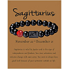 12 Constellation Natural Round Carnelian Beads Stretch Bracelets WGD22B0-02-1