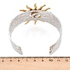 Hammered 304 Stainless Steel Cuff Bangles for Women BJEW-T023-01GP-3