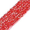 Electroplate Glass Beads Strands EGLA-A044-P1mm-B22-1