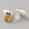 Cute Cartoon Animal Porcelain Stud Earrings EJEW-TAC0001-03B-2