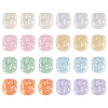 32Pcs 8 Colors UV Plating Opaque Acrylic Beads MACR-TA0002-63-3