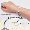 24Pcs Alloy Cross Link Bracelets BJEW-FG0001-06-3