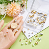 80Pcs 8 Styles Brass Cord Ends KK-CN0003-46-3