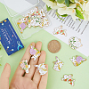 SUNNYCLUE 20Pcs 5 Style Golden Plated Alloy Enamel Pendants ENAM-SC0004-30-3