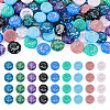 90Pcs 9 Style Opaque & Transparent Acrylic Beads MACR-TA0001-45-1