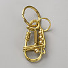 Brass Creative Handicraft Keychains KEYC-WH0025-067-1