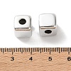 Plating Opaque Acrylic European Beads AC-CBAA26B-04B-3