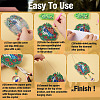 Biyun 3 Sets 3 Style DIY Diamond Painting Wind Chime Kits DIY-BY0001-24-12