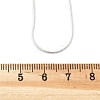 Brass Round Snake Chain Necklaces X-MAK-T006-11B-S-4