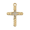 304 Stainless Steel Rhinestone Pendants STAS-P430-01B-G01-1