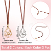 6Pcs 2 Styles Brass Bar Link Chains Macrame Pouch Empty Stone Holder for Pendant Necklace Making MAK-SC0001-40-2