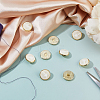 20Pcs Alloy Resin Buttons DIY-FH0009-88-4