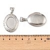 316 Stainless Steel Locket Pendants STAS-K321-07P-3