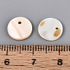 Natural Freshwater Shell Disc Charms BSHE-T014-42B-4