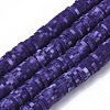 Handmade Polymer Clay Bead Strands CLAY-S094-6mm-B02-1