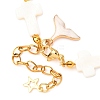 Shell Pearl Beaded Bracelets for Women BJEW-JB12427-4