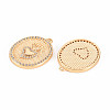 Brass Micro Pave Clear Cubic Zirconia Pendants KK-T062-144G-NF-2
