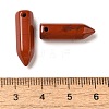 Natural Red Jasper Pointed Pendants G-C158-05I-3