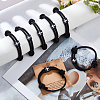 12Pcs Square with Cross Alloy Braided Bead Bracelets BJEW-DC0001-18-5