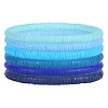 6Pcs 6 Colors Handmade Polymer Clay Stretch Bracelets BJEW-SW00139-1