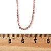 Brass Cable Chain Necklaces Making MAK-P011-01RG-2