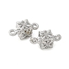 Brass Micro Pave Cubic Zirconia Connector Charms KK-U056-18P-2