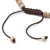 Natural Picture Jasper Braided Bead Bracelets BJEW-JB11114-04-4