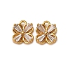 Brass Micro Pave Cubic Zirconia Charms KK-Z121-04G-1