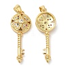 Brass Micro Pave Cubic Zirconia Pendants KK-M249-01G-1