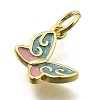 Brass Enamel Charms KK-Z093-07G-01-2