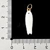 304 Stainless Steel Enamel Pendants STAS-A131-02D-G-3