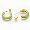 Brass Stud Earrings EJEW-S209-10C-3