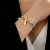 Alloy Charm Multi-strand Bracelets PW-WGCC846-01-2