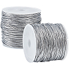 2 Rolls Polyester Metallic Elastic Round Cord OCOR-CY0003-50B-7
