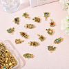 60Pcs 15 Styles Antique Golden Tone Alloy Pendants PALLOY-FH00026-4