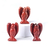 Natural Red Jasper Carved Healing Angel Figurines PW-WG73241-04-1