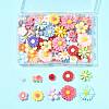 100Pcs 10 Styles Opaque Resin Cabochons CRES-FS0001-25-7