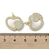 Brass Micro Pave Cubic Zirconia Pendants KK-G485-34H-G-3