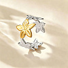 304 Stainless Steel Cuff Open Rings for Women WG42749-01-1